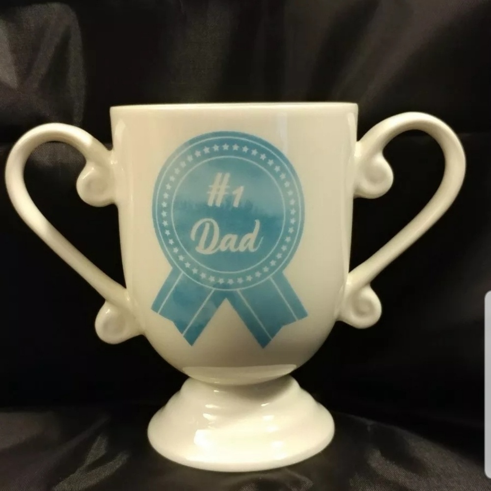 #1 Dad Coffee Mug Cup Trophy